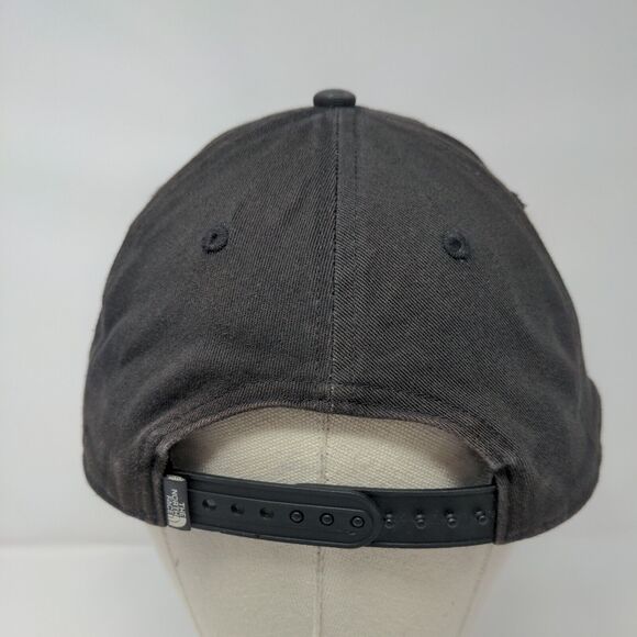 The North Face Snapback Hat Black One Size Adjustable Vented Holes 6 Panel - Picture 5 of 7